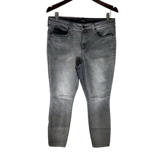 NYDJ Denim - NYDJ Women's Lift X Tuck High Rise Ami Ankle Skinny Jeans Dark Gray Size 12